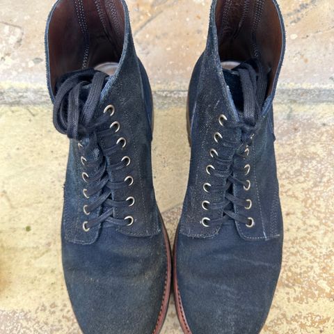Oak Street Bootmakers Field Boot in Horween Natural Indigo Chromexcel Roughout