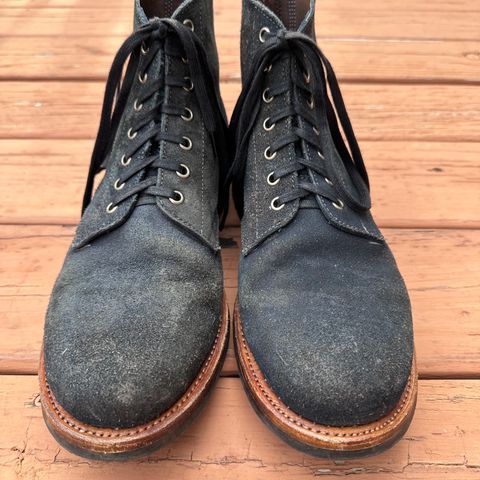 View photo of Oak Street Bootmakers Field Boot in Horween Natural Indigo Chromexcel Roughout