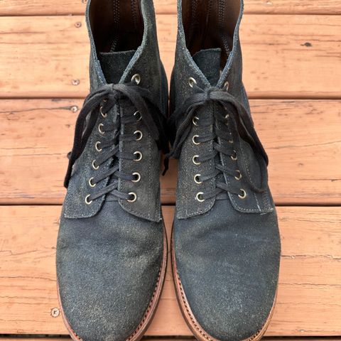 Oak Street Bootmakers Field Boot in Horween Natural Indigo Chromexcel Roughout