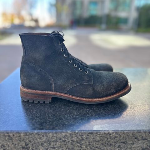 View photo of Oak Street Bootmakers Field Boot in Horween Natural Indigo Chromexcel Roughout