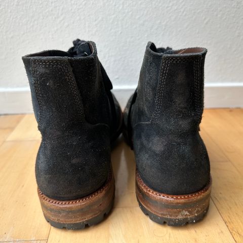 View photo of Oak Street Bootmakers Field Boot in Horween Natural Indigo Chromexcel Roughout