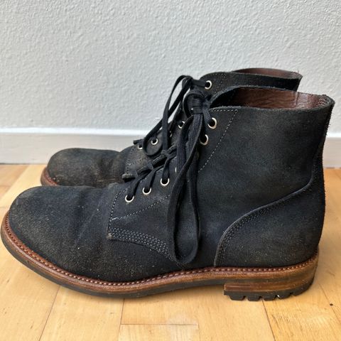 View photo of Oak Street Bootmakers Field Boot in Horween Natural Indigo Chromexcel Roughout