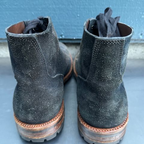 View photo of Oak Street Bootmakers Field Boot in Horween Natural Indigo Chromexcel Roughout