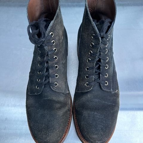 View photo of Oak Street Bootmakers Field Boot in Horween Natural Indigo Chromexcel Roughout