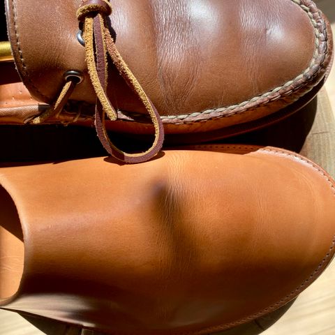 Viberg Slide in Horween Natural Dublin