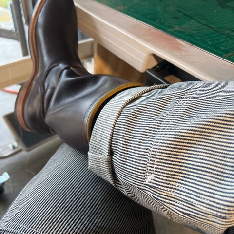Role Club Engineer Boots in Horween Brown Chromexcel Horsehide