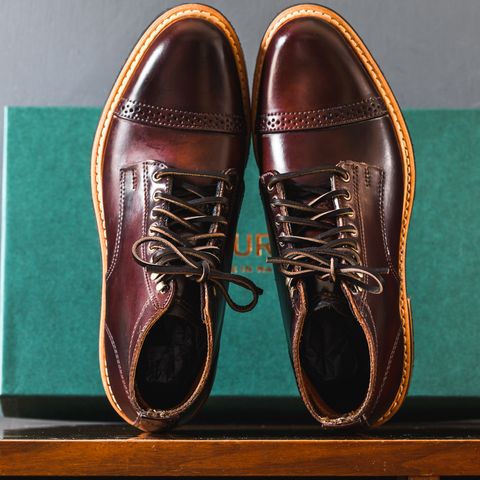 View photo of Rancourt & Co. Porter Boot in Horween Espresso Shell Cordovan