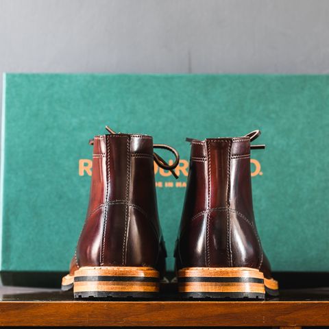 View photo of Rancourt & Co. Porter Boot in Horween Espresso Shell Cordovan