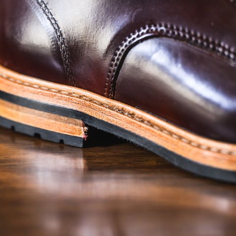 View photo of Rancourt & Co. Porter Boot in Horween Espresso Shell Cordovan