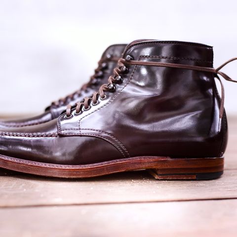 View photo of Alden Tanker Boot in Horween Color 8 Shell Cordovan