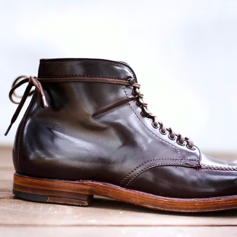 View photo of Alden Tanker Boot in Horween Color 8 Shell Cordovan