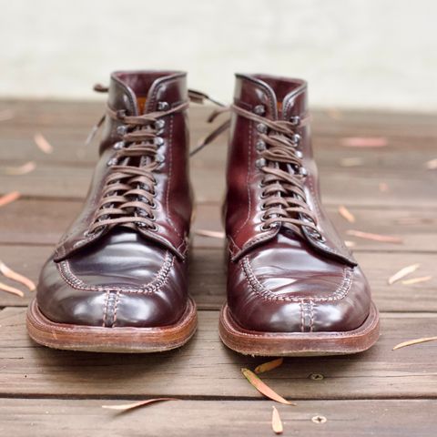 View photo of Alden Tanker Boot in Horween Color 8 Shell Cordovan