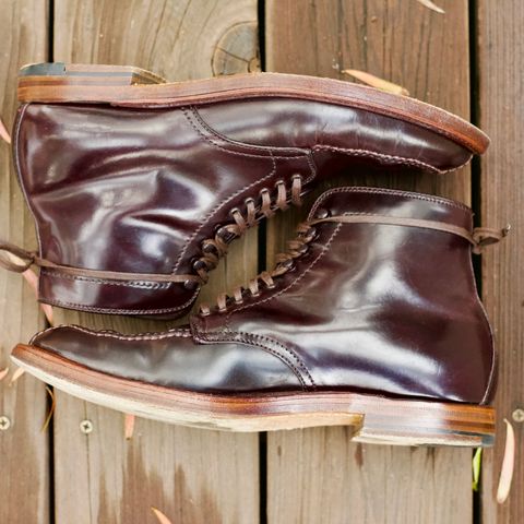 View photo of Alden Tanker Boot in Horween Color 8 Shell Cordovan