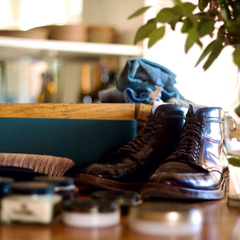 View photo of Alden Tanker Boot in Horween Color 8 Shell Cordovan