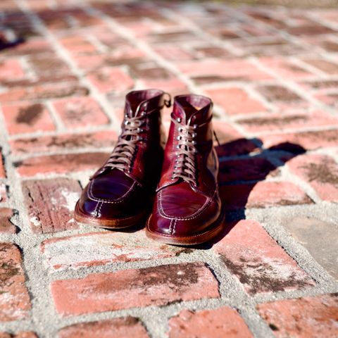 View photo of Alden Tanker Boot in Horween Color 8 Shell Cordovan