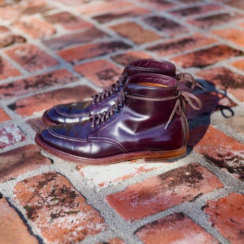 View photo of Alden Tanker Boot in Horween Color 8 Shell Cordovan