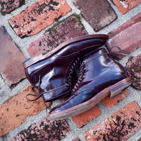 View photo of Alden Tanker Boot in Horween Color 8 Shell Cordovan