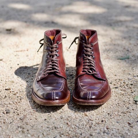 View photo of Alden Tanker Boot in Horween Color 8 Shell Cordovan