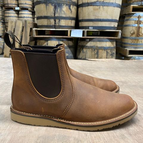 Red Wing Weekender Chelsea in S.B. Foot Copper Rough and Tough