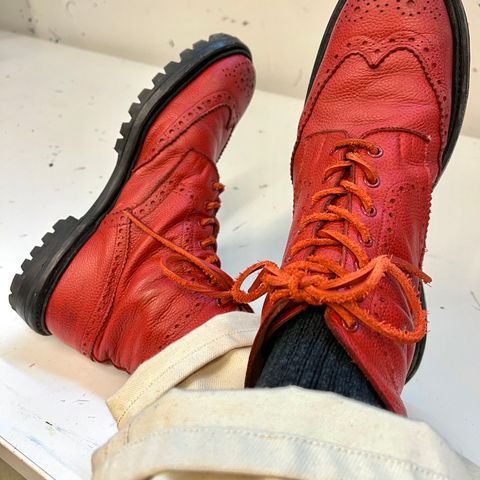 Search result thumbnail of Tricker's Stow Country Boot in Red Scotch Grain