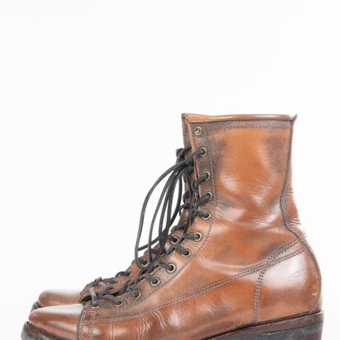 View photo of Willie's Handmade Boots Monkey Boot in Conceria Walpier Black Burro Whiskey