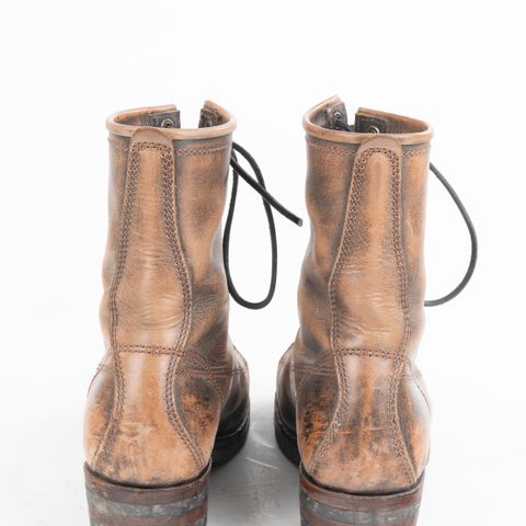 View photo of Willie's Handmade Boots Monkey Boot in Conceria Walpier Black Burro Whiskey