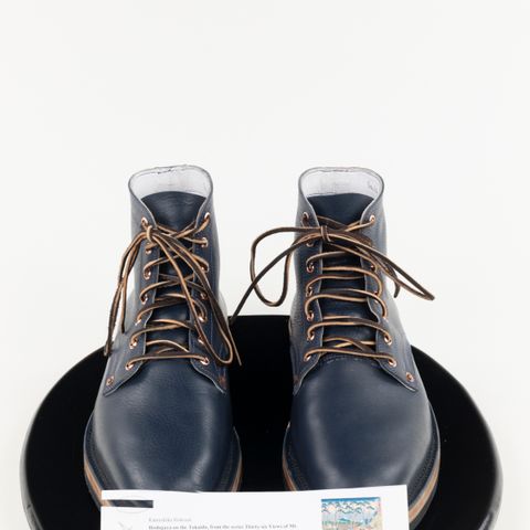 Endurance Leather Co. Unlisted Model in Conceria Puccini Attilio Navy Koala