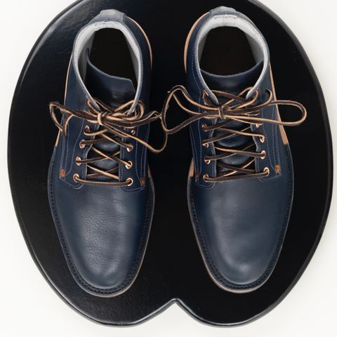 Endurance Leather Co. Unlisted Model in Conceria Puccini Attilio Navy Koala