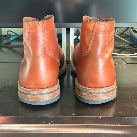 Oak Street Bootmakers Field Boot in Tempesti Brown Elbamatt Liscio