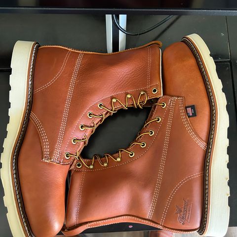 Thorogood 8" Plain Toe in Tobacco Gladiator Oil-Tanned