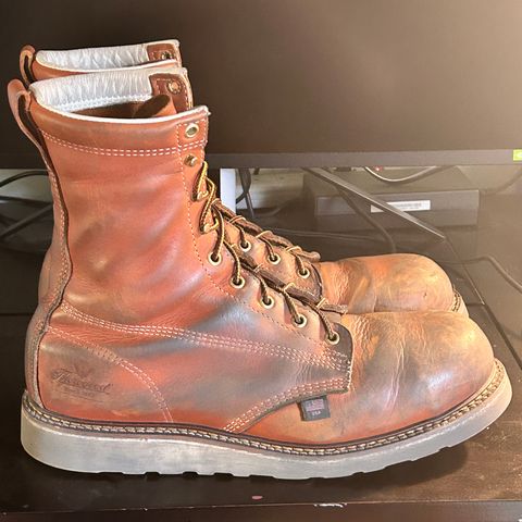 Thorogood 8" Plain Toe in Tobacco Gladiator Oil-Tanned