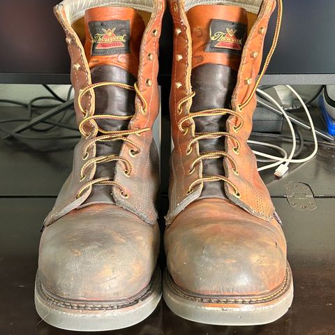 Thorogood 8" Plain Toe in Tobacco Gladiator Oil-Tanned