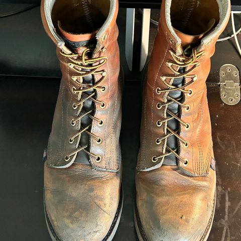 Thorogood 8" Plain Toe in Tobacco Gladiator Oil-Tanned