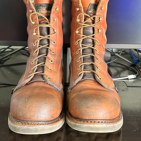 Thorogood 8" Plain Toe in Tobacco Gladiator Oil-Tanned