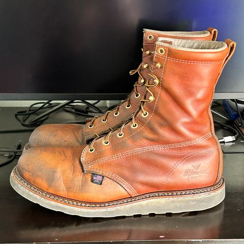 Thorogood 8" Plain Toe in Tobacco Gladiator Oil-Tanned