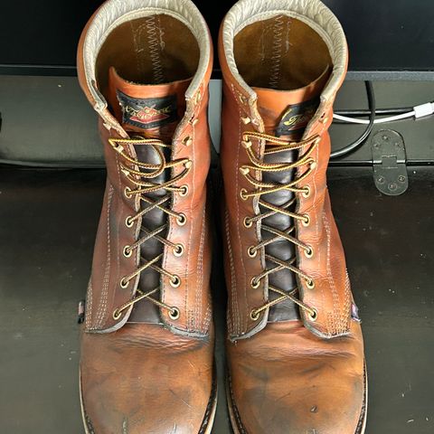 Thorogood 8" Plain Toe in Tobacco Gladiator Oil-Tanned
