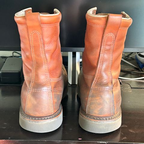 Thorogood 8" Plain Toe in Tobacco Gladiator Oil-Tanned