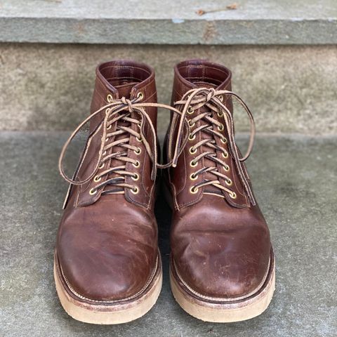 View photo of Viberg Scout Boot in Horween Crust Natural M's Workshoe Butt