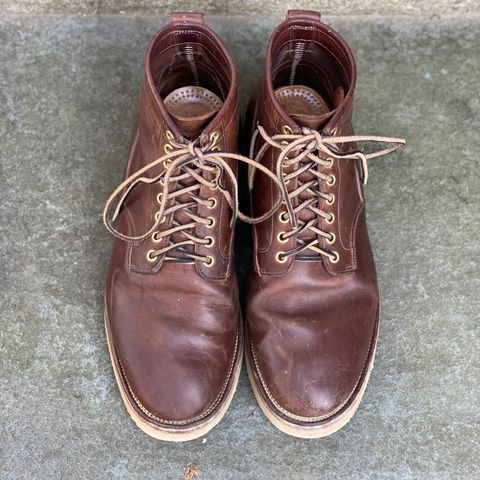 View photo of Viberg Scout Boot in Horween Crust Natural M's Workshoe Butt