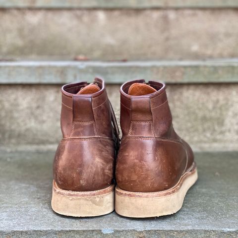 View photo of Viberg Scout Boot in Horween Crust Natural M's Workshoe Butt