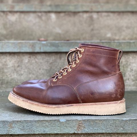 View photo of Viberg Scout Boot in Horween Crust Natural M's Workshoe Butt