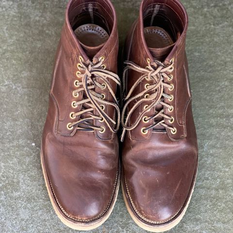 View photo of Viberg Scout Boot in Horween Crust Natural M's Workshoe Butt