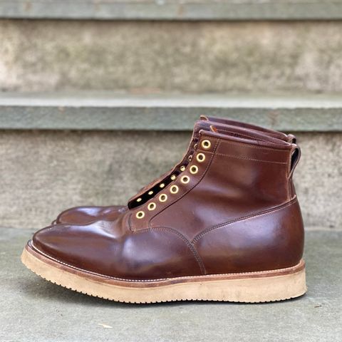 View photo of Viberg Scout Boot in Horween Crust Natural M's Workshoe Butt