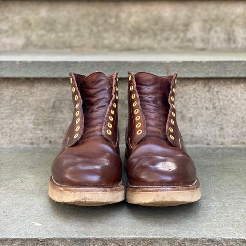 View photo of Viberg Scout Boot in Horween Crust Natural M's Workshoe Butt