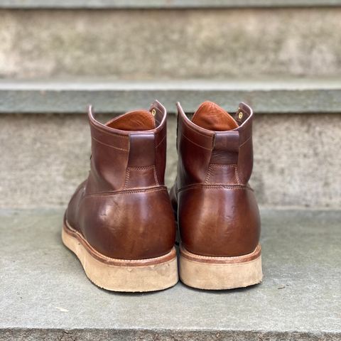 View photo of Viberg Scout Boot in Horween Crust Natural M's Workshoe Butt