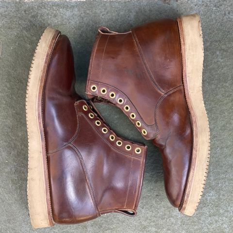 View photo of Viberg Scout Boot in Horween Crust Natural M's Workshoe Butt