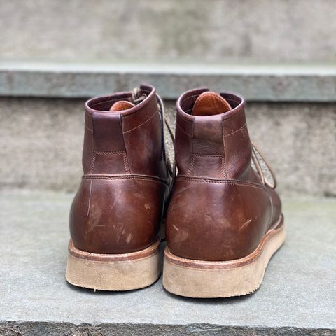 View photo of Viberg Scout Boot in Horween Crust Natural M's Workshoe Butt