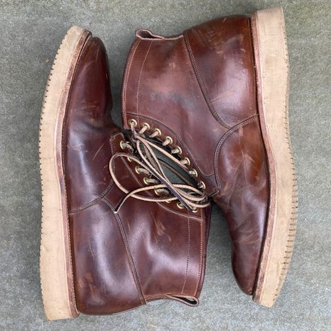 View photo of Viberg Scout Boot in Horween Crust Natural M's Workshoe Butt