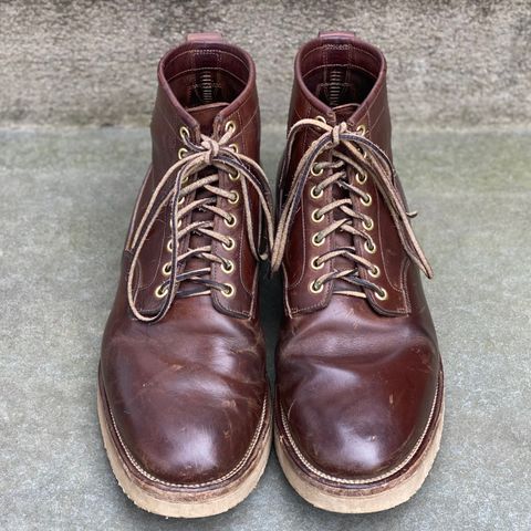 View photo of Viberg Scout Boot in Horween Crust Natural M's Workshoe Butt