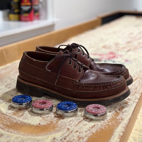 Russell Moccasin Fishing Oxford in Seidel British Tan Double Shot
